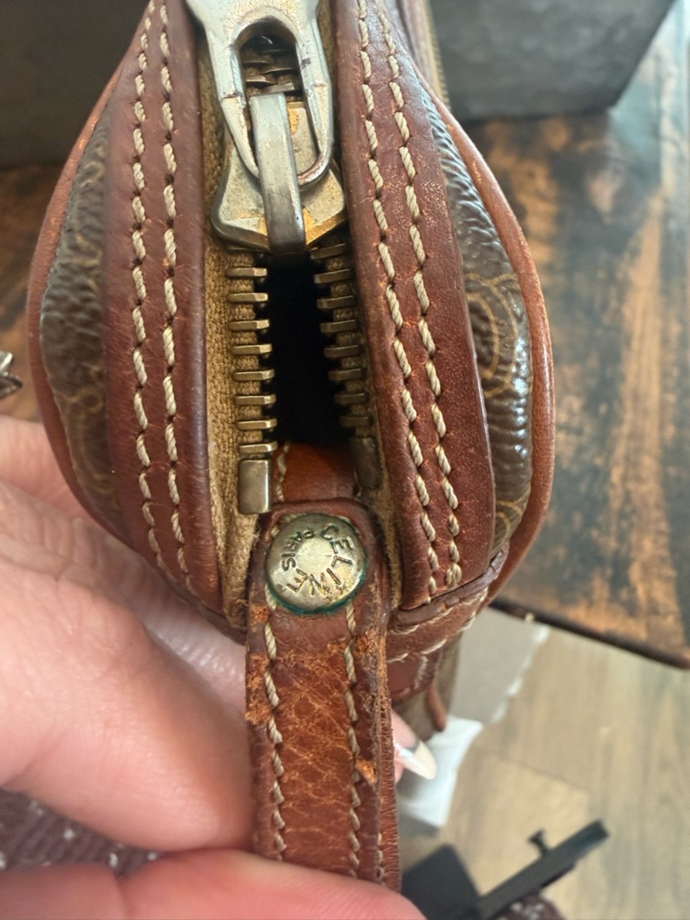 Celine Authentic Macadam Vintage Clutch - Picture 14 of 15
